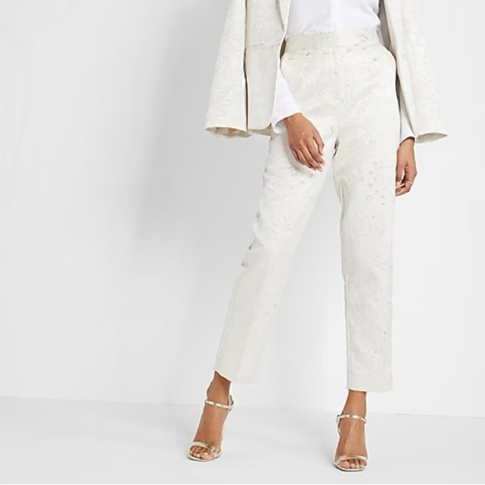 Express Rachel Zoe Metallic Jacquard Pant - NWT - Size 2